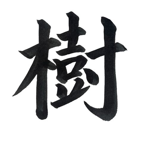 木 草書|習字で「樹」を書いてみよう！～楷書・行書・草書・。